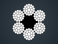 线接触钢丝绳6x29Fi+FC/IWR