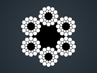 线接触钢丝绳6x24S/W+7FC