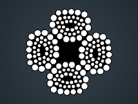 四股扇形股钢丝绳4Vx39S+5FC