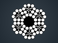 三角股钢丝绳6Vx19+FC/IWR​