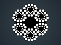 三角股钢丝绳6Vx24+7FC