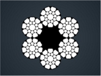 压实股钢丝绳6xK19S-FC/IWRC