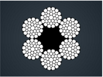 压实股钢丝绳6xK36WS-FC/IWRC