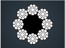 压实股钢丝绳8xK19S-FC/IWRC