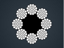 压实股钢丝绳8xK31WS-FC/IWRC