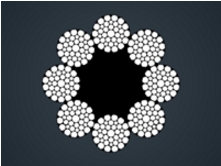 压实股钢丝绳8xK36WS-FC/IWRC