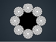 压实股钢丝绳8xK41WS-FC/IWRC