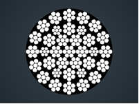 压实股钢丝绳35WxK7