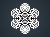 满充式钢丝绳CFRC6x36WS+IWR