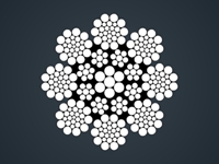 ​满充式钢丝绳CFRC6x26WS+IWR