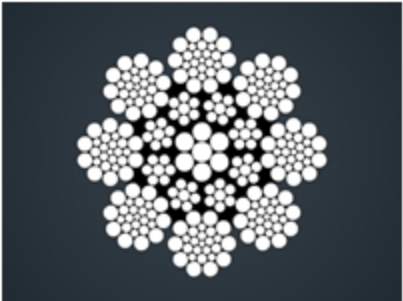 ​填充式钢丝绳CFRC 8x26WS+IWR