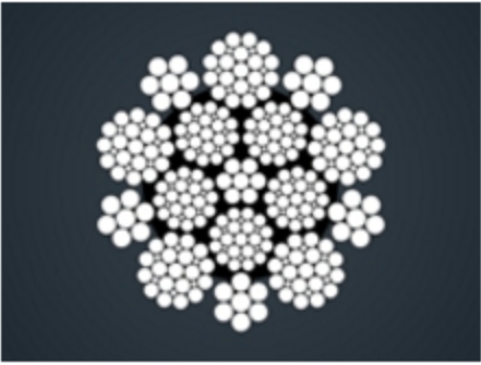 ​填充式钢丝绳CFRC 16Wx25FI+IWR