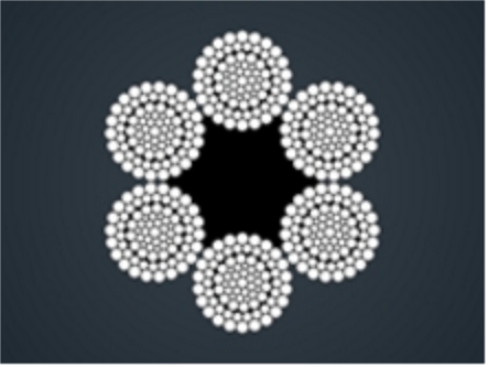 ​粗直径钢丝绳6x80WSNS+FC/IWR