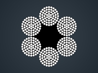 粗直径钢丝绳6x61+FC/IWR