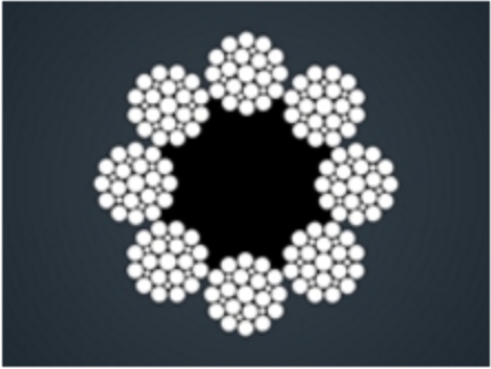 粗直径钢丝绳8x25FI+FC/IWR