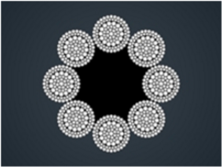 粗直径钢丝绳8x103WSNS+FC/IWR