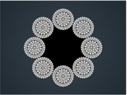 ​粗直径钢丝绳8x109WSNS+FC/IWR