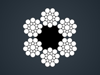 电梯用钢丝绳6x19S+FC