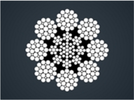 电梯用钢丝绳8x25FI+IWR