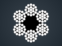 点接触钢丝绳6x19+FC/IWR(WS)